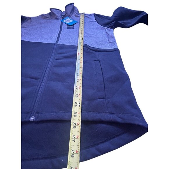 COLUMBIA Women's Columbia Lodge Hybrid Full Zip Color Block Black Grey Large - Picture 9 of 10